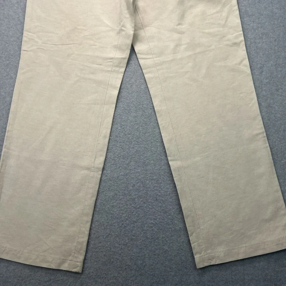 VTG Banana Republic Mens Dawson Linen Blend Chino Pants 32x32 (32x29.5) Vacation